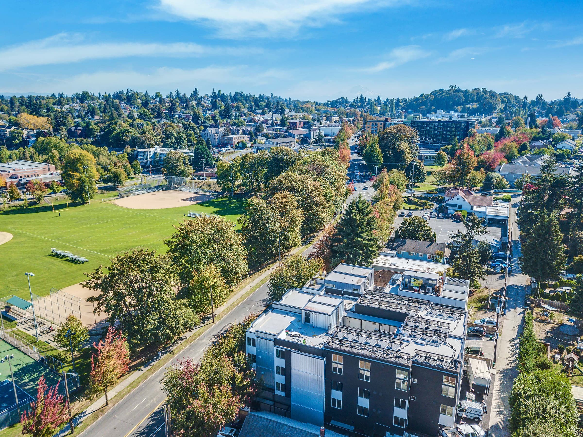 Aerial view of NOCO Apartments